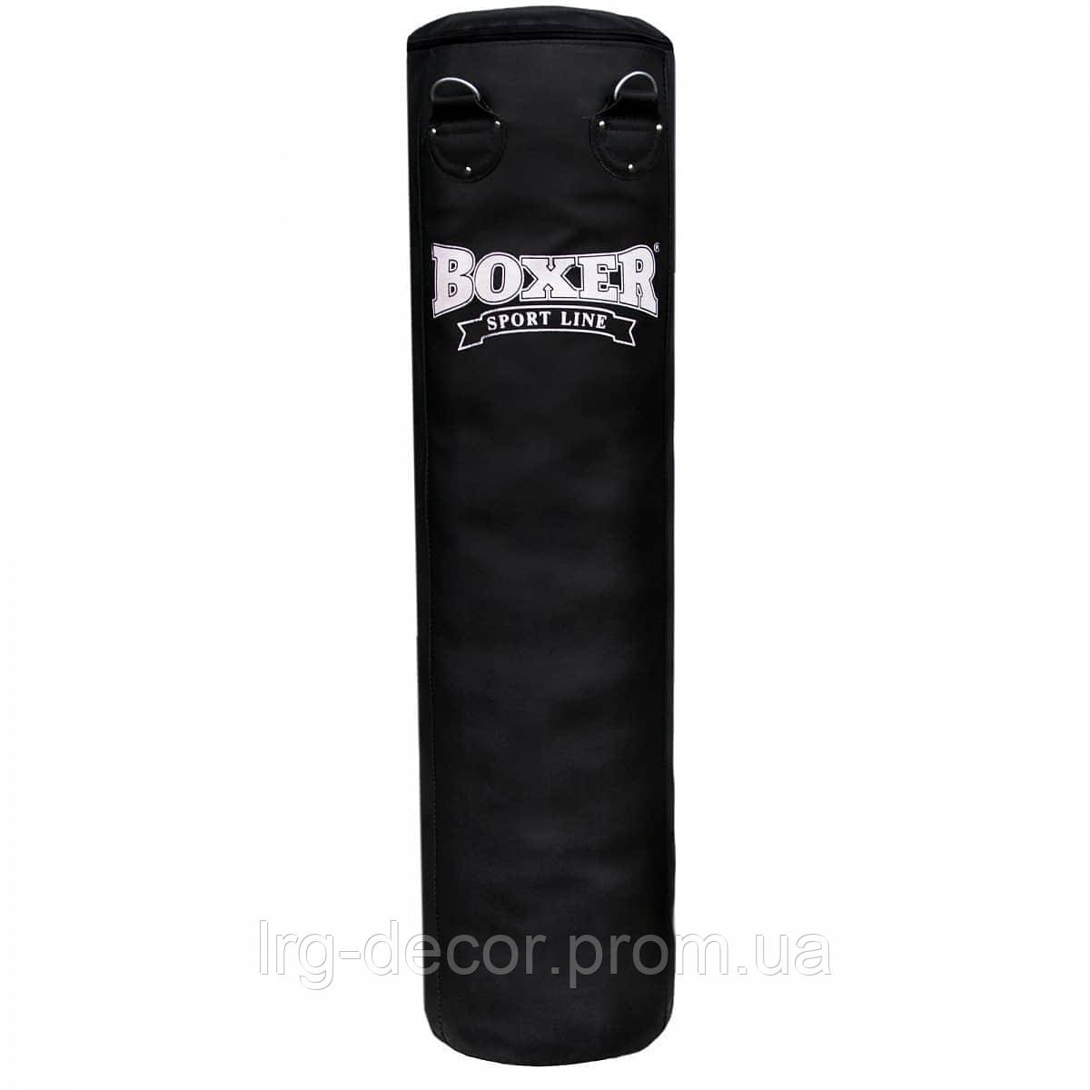 

Мешок боксёрский кирза,h-100см +цепи в комплекте Boxer 120, Черный