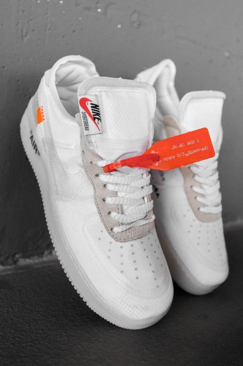 

Мужские белые Кроссовки Nike Air Force Off White, Белый