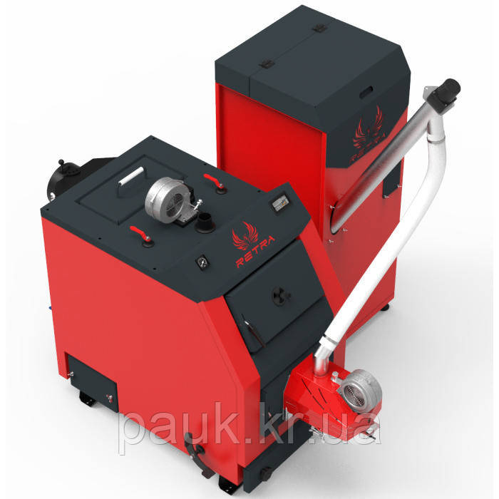 Твердотопливный котел Ретра-3М 32 кВт Combi, котел с факельной горелкой