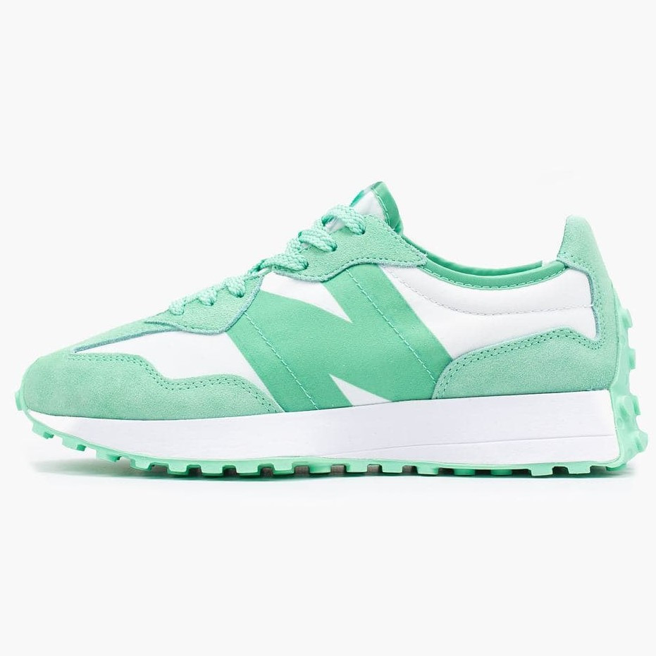 

New Balance 327 Mint White | кроссовки женские; мятные/белые; летние/весенние/осенние 37, Салатовый