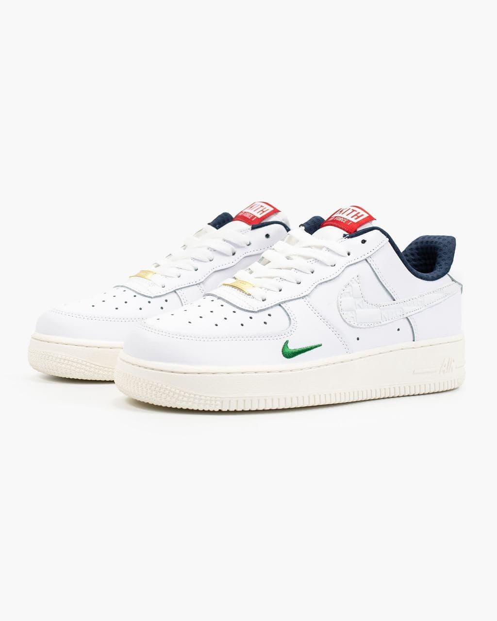 

Мужские кроссовки Nike Force Kith x Nike Air Force 1 White / Найк Аир Форс Белый 42