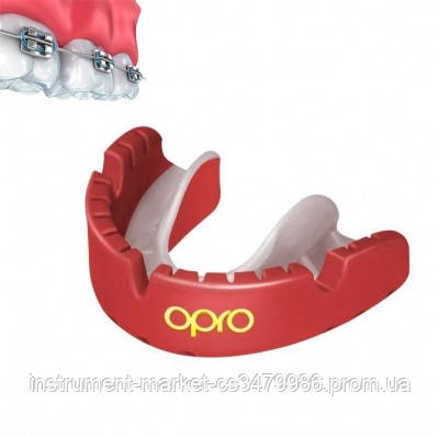 

Капа Opro Gold Braces Red-Pearl SKL24-277186