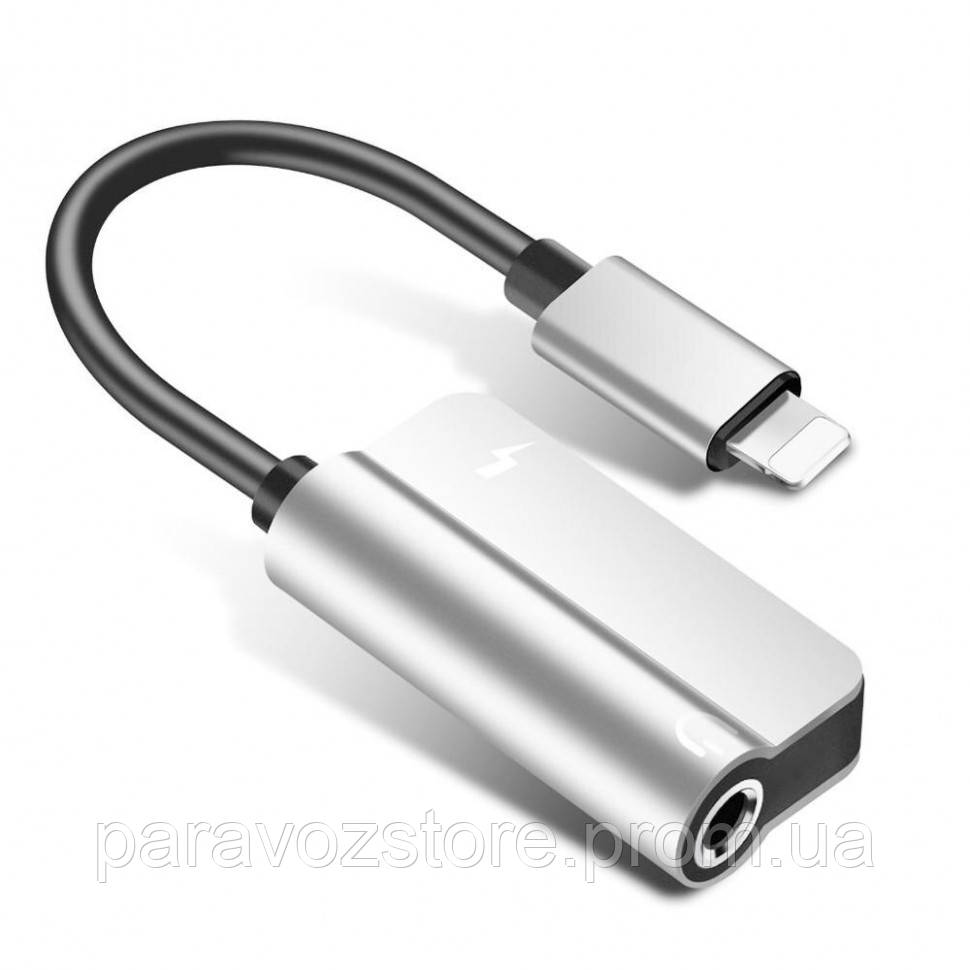 

Bluetooth переходник Lightning 2 в 1, Audio 3.5 мм - Lightning MY032 Silver, См.фотографии