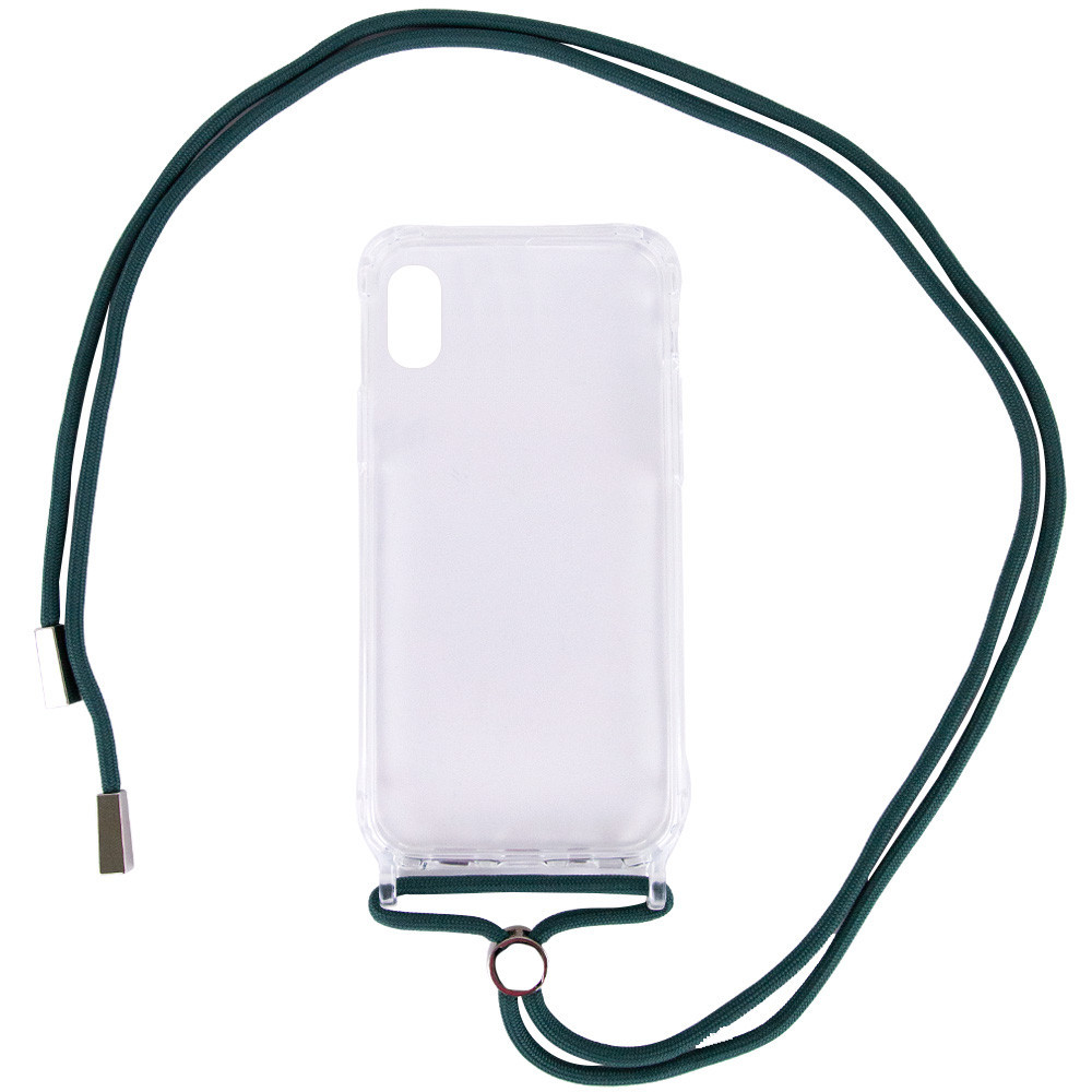 

Чехол TPU Crossbody Transparent для Apple iPhone XR (6.1") Зеленый / Forest green