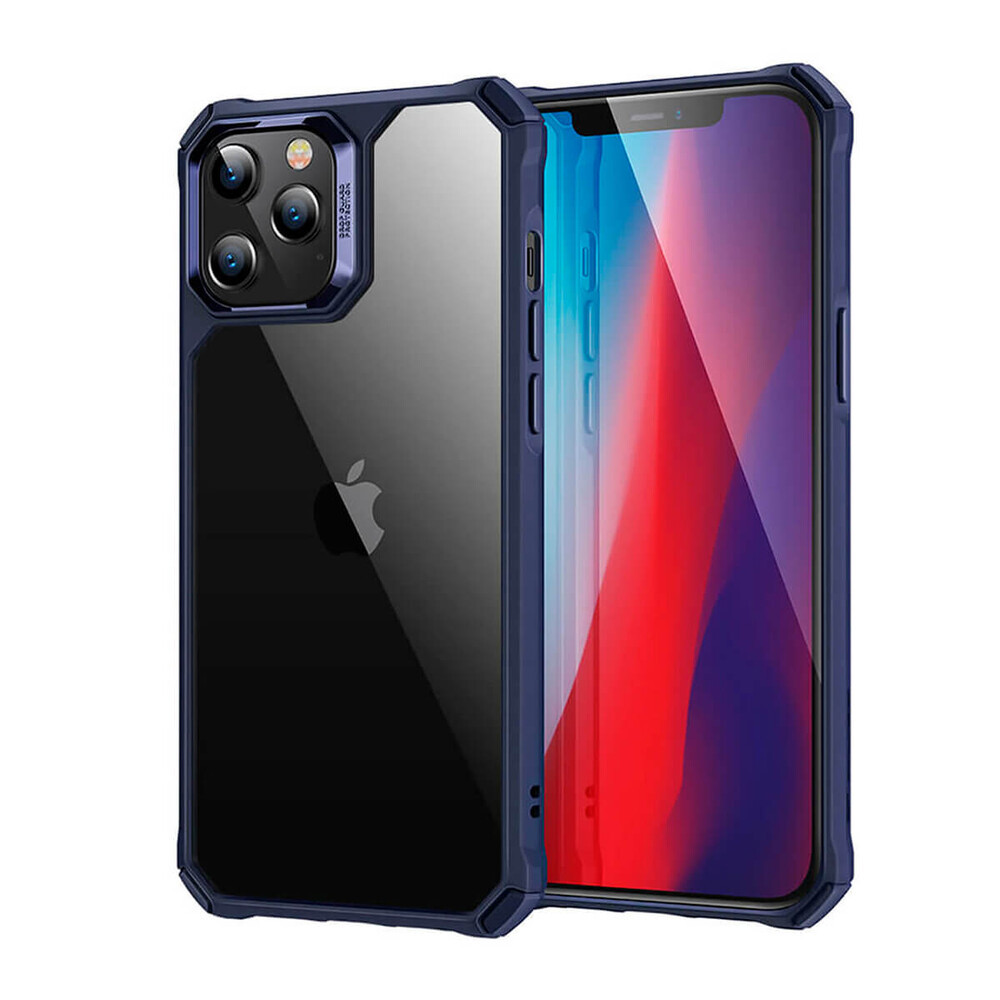 

Противоударный чехол ESR Air Armor Clear Hard Case Navy Blue для iPhone 12 Pro Max, Прозрачный