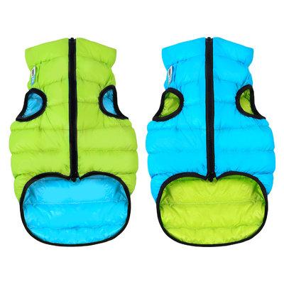 

Двусторонняя курточка AiryVest для собак cалатово-голубая, размер S40 (1616)
