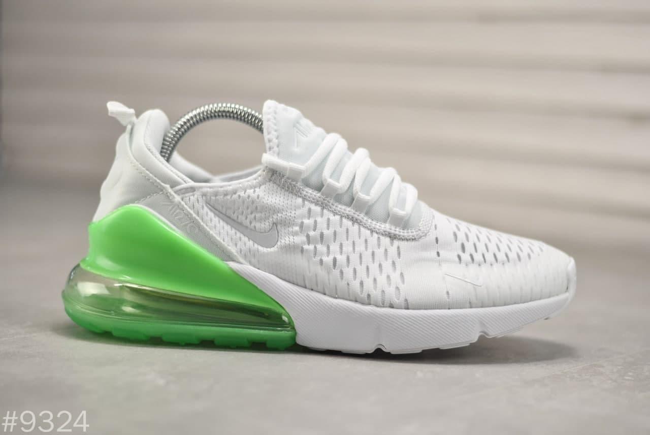 

Мужские кроссовки Nike Air Max 270 White Green, Белый