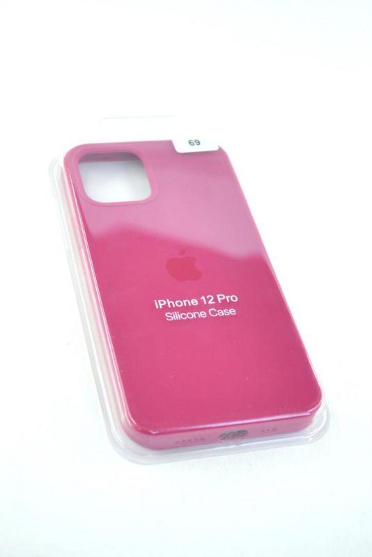 

Чехол iPhone 12 /12Pro Silicon Case original FULL №69 raspberry - Новый Цвет! (4you