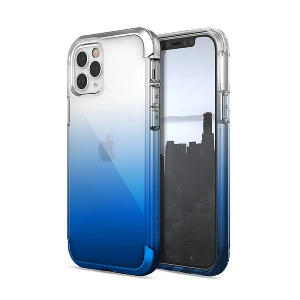 

Противоударный чехол Raptic Defense Air Blue Gradient для iPhone 12 | 12 Pro, Синий