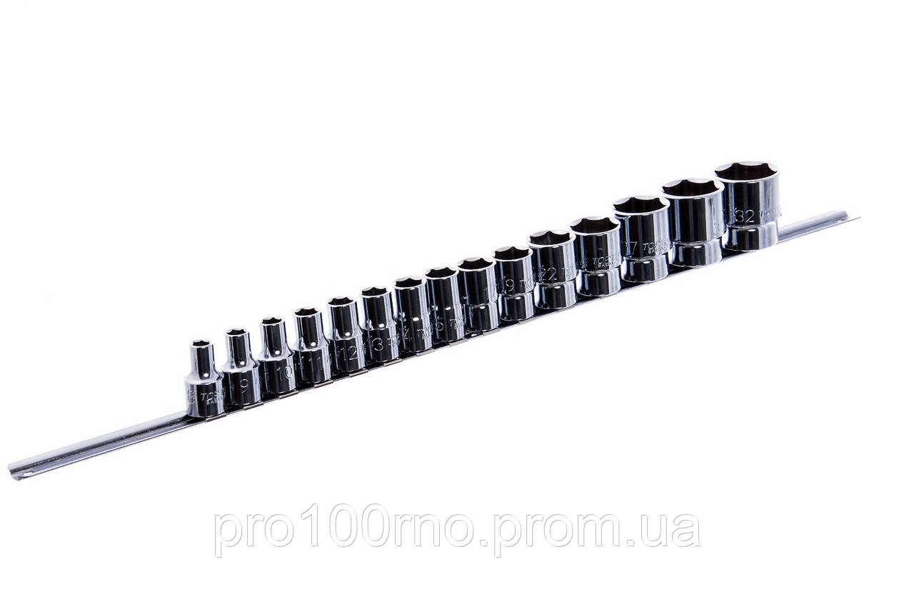 

Набор головок торцевых на планке TOPTUL 1/2" 15ед. 8-32мм GAAQ1603U