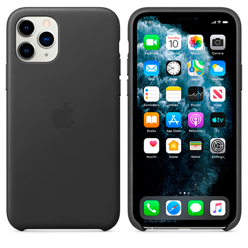 

Кожаный чехол oneLounge Leather Case Black для iPhone 11 Pro Max OEM (MX0E2), Черный