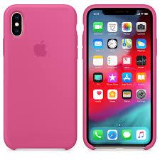 

Silicone Case Original for iPhone X/XS (18) Dragon fruit, Черный