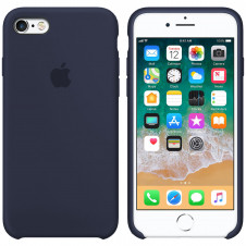 

Silicone case for iPhone SE ( 8) midnight blue, Черный