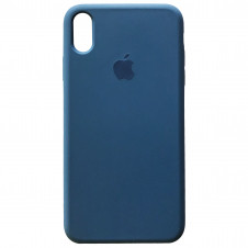 

Silicone case for iPhone XS Max (57) alaskan blue, Черный