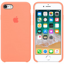 

Silicone case for iPhone SE (27) peach, Черный