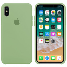 

Silicone case for iPhone XS Max (26) mint gam, Черный