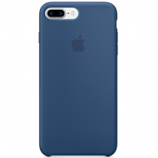 

Silicone Case Original for iPhone 7/8Plus (6) Ocean blue, Черный