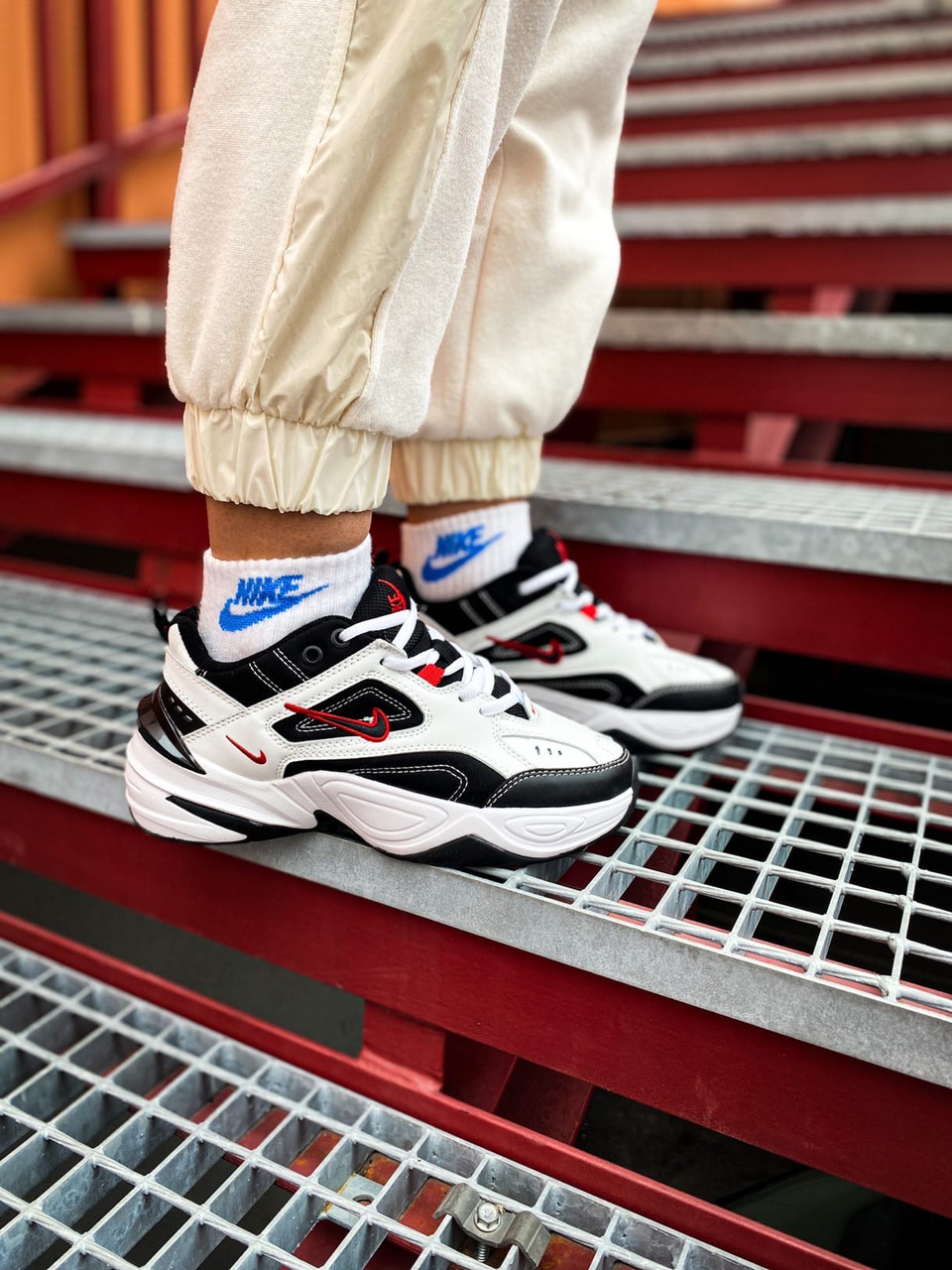 

Мужские белые Кроссовки Nike M2K Tekno, Черный
