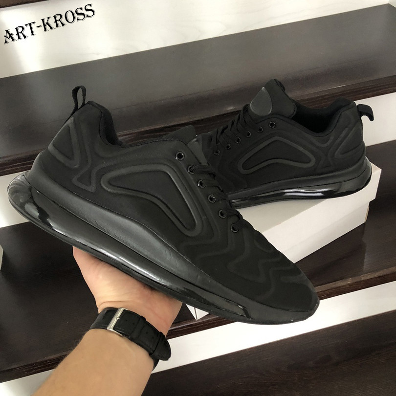 

Мужские кроссовки Max 720, в стиле Nike Air Max 720 черные (без бренда) 47 Размер, Черный