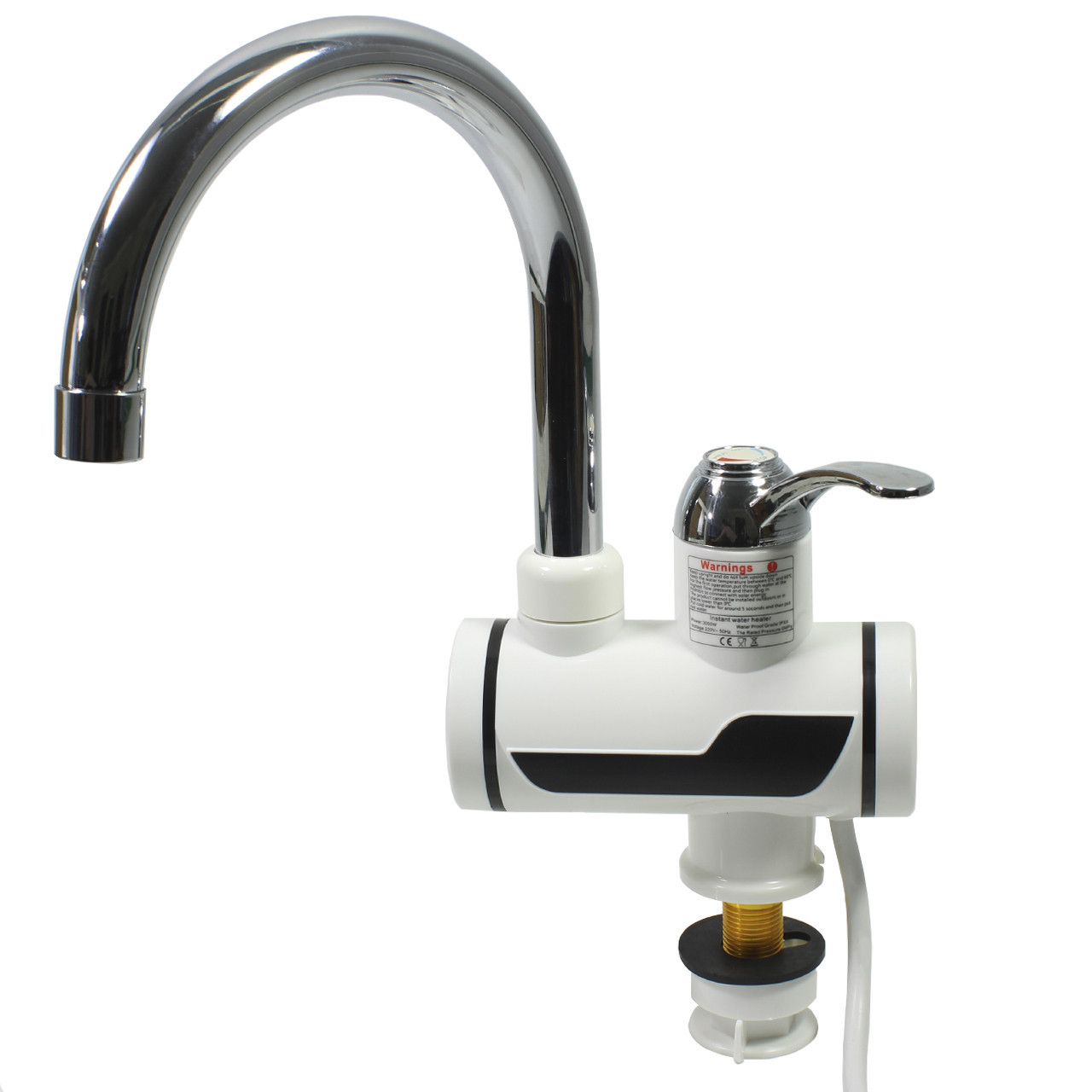Кран-водонагреватель TEMMAX RX-001 Проточный с дисплеем Белый (3702-12655)