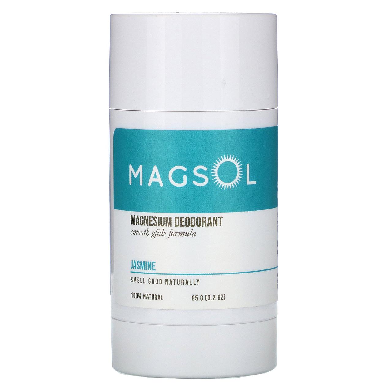 

Magsol, Magnesium Deodorant, Jasmine, 3.2 oz (95 g