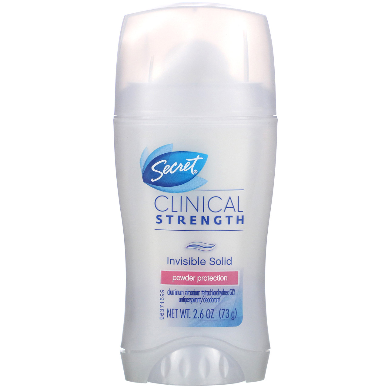 

Secret, Clinical Strength Antiperspirant/Deodorant, Invisible Solid, Powder Protection, 2.6 oz (73 g