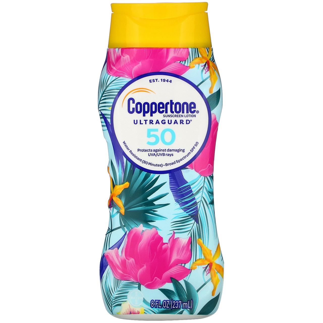 

Coppertone, Ultra Guard, Sunscreen Lotion, SPF 50, 8 fl oz (237 ml)