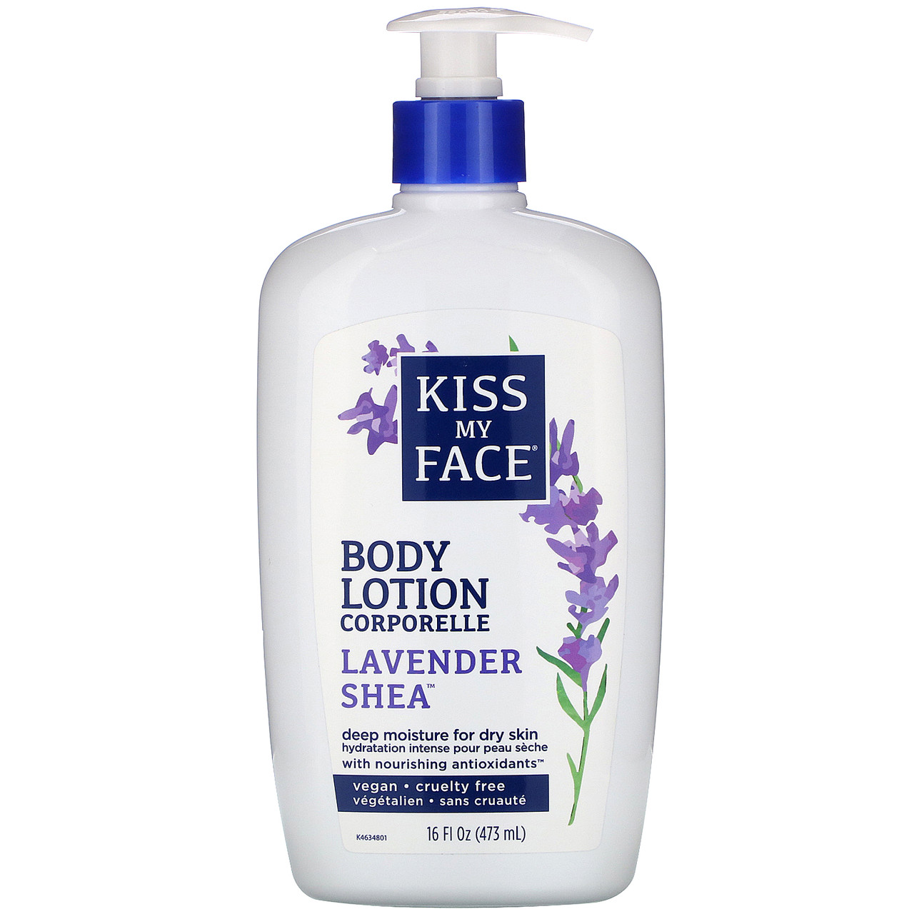 

Kiss My Face, Body Lotion, Lavender Shea, 16 fl oz (473 ml