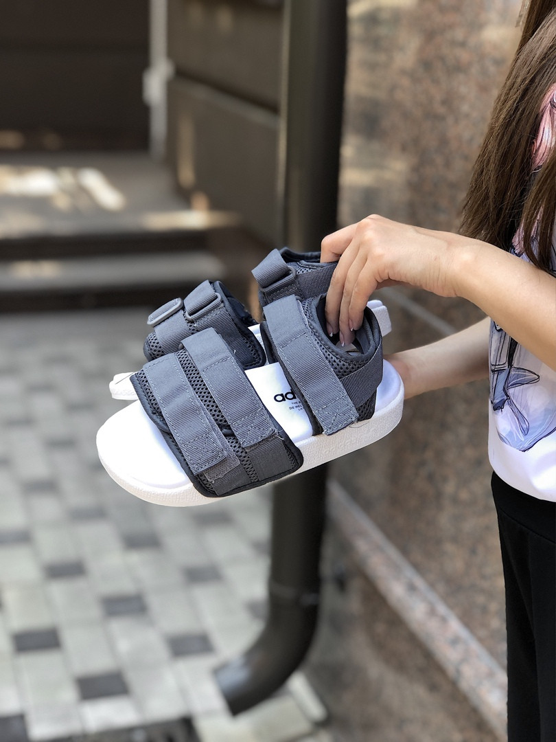 

Мужские сандалии Adidas Sandals Grey White 43, Серый