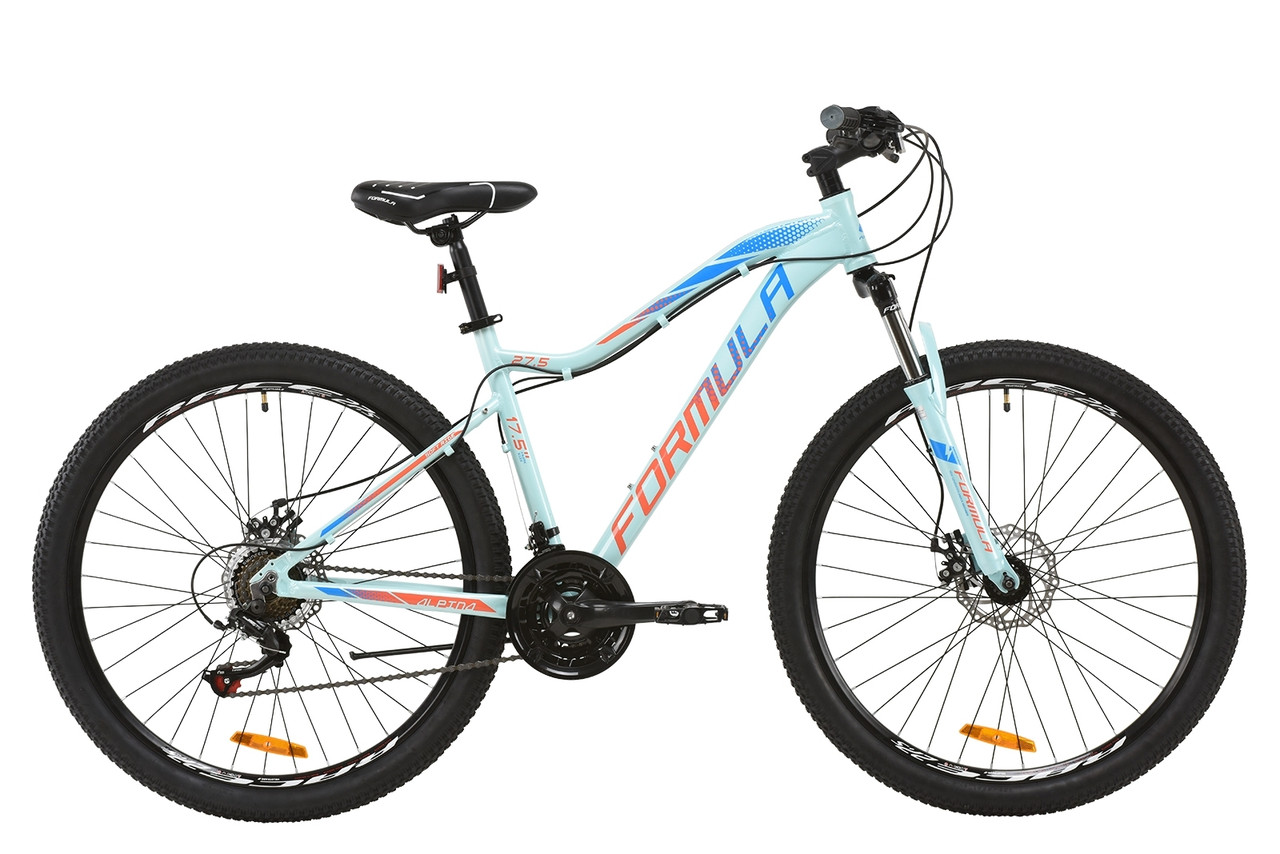 Велосипед 27.5" Formula ALPINA 2020 (бірюзово-синій з кораловим)