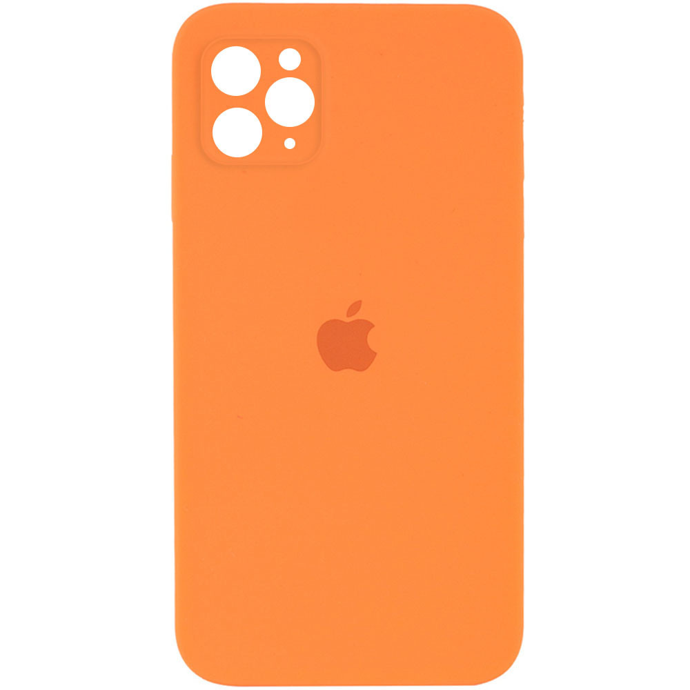 

Чехол Silicone Case Square Full Camera Protective (AA) для Apple iPhone 11 Pro Max (6.5"), Оранжевый / papaya