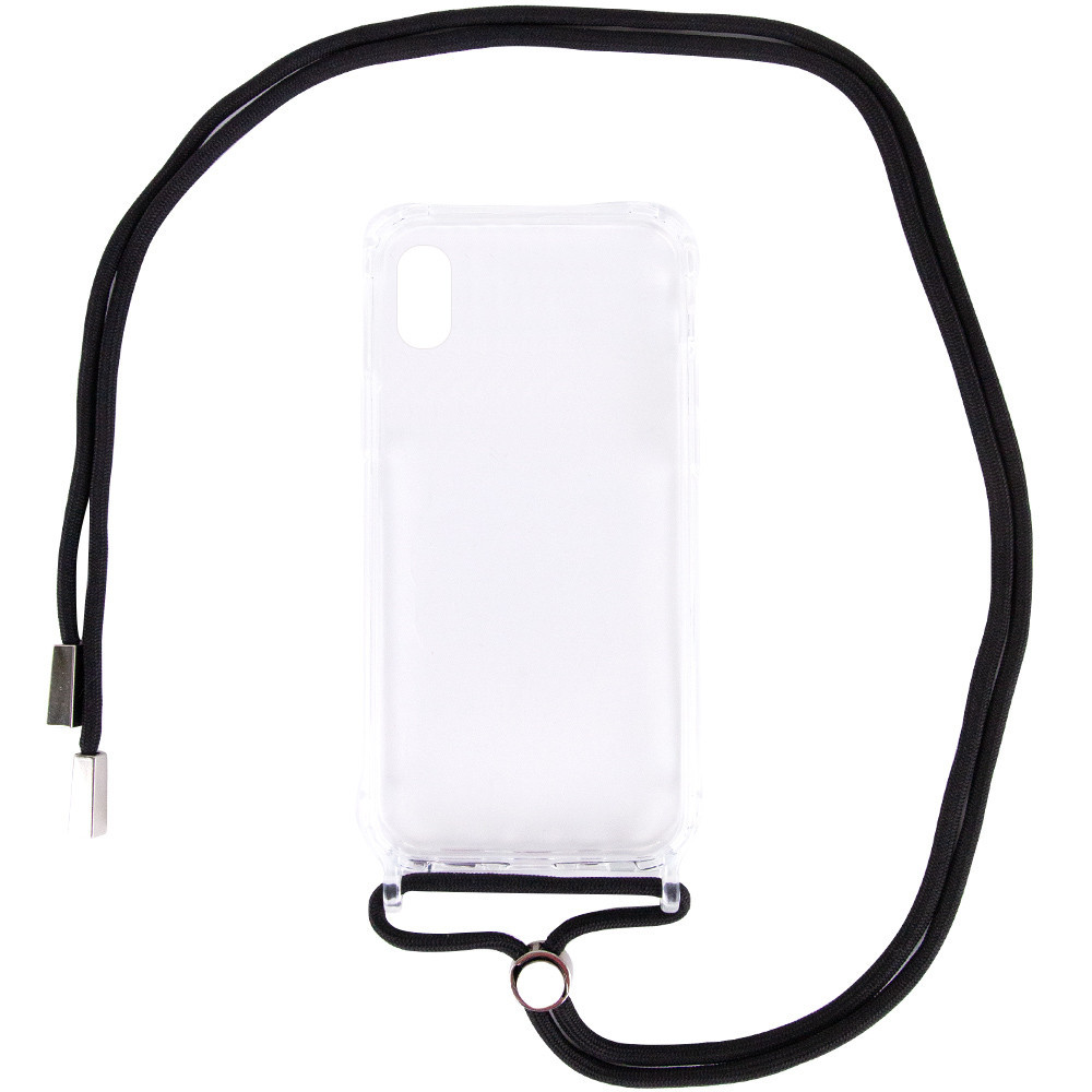 

Чехол TPU Crossbody Transparent для Apple iPhone XS Max (6.5"), Черный