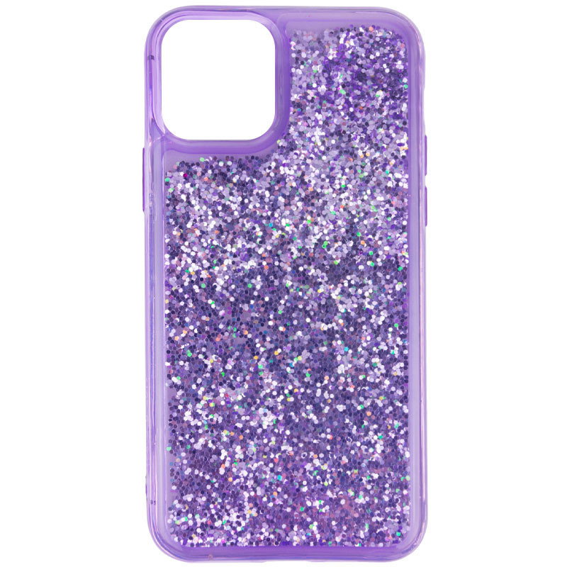 

TPU+PC чехол Sparkle (glitter) для Apple iPhone 12 Pro / 12 (6.1") Фиолетовый