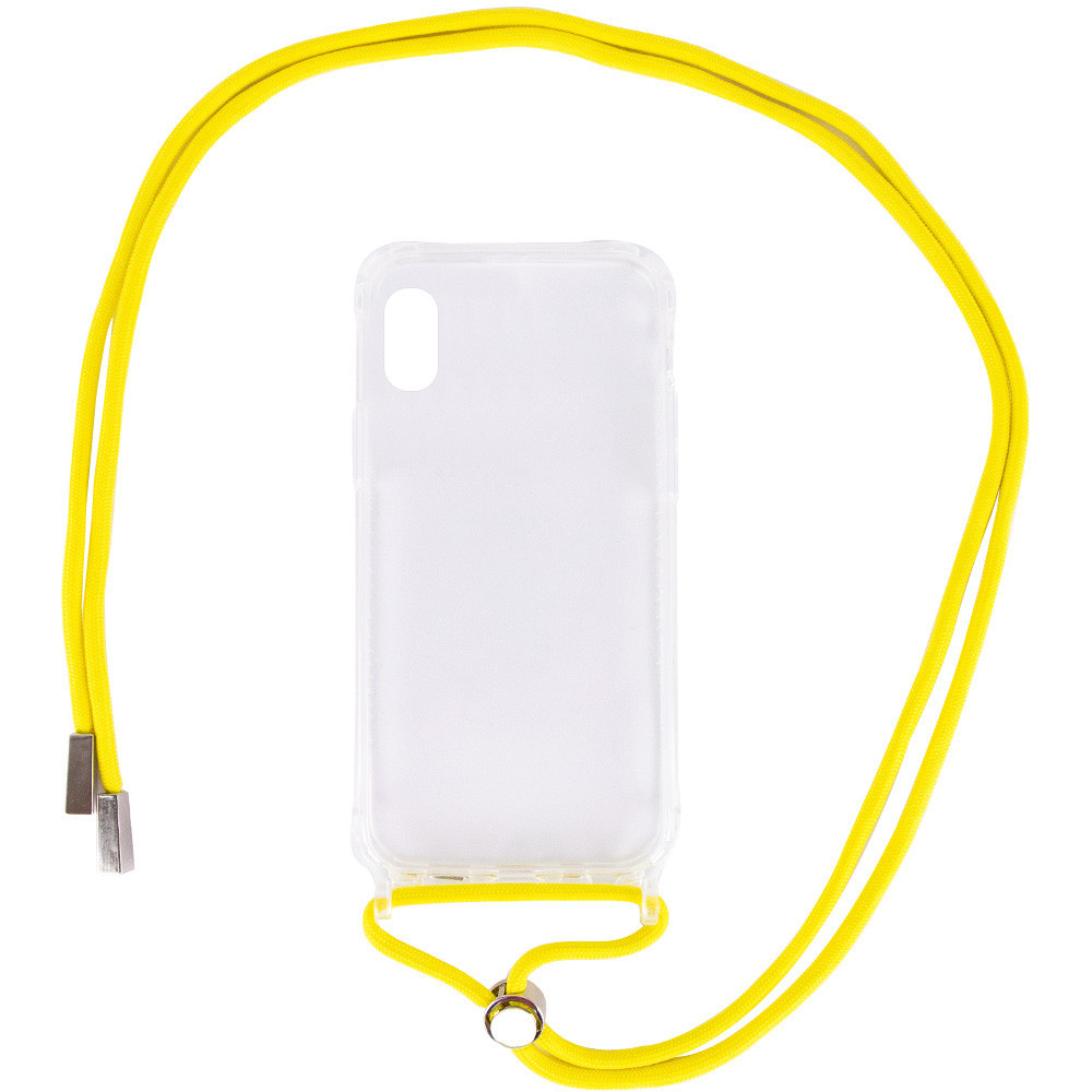 

Чехол TPU Crossbody Transparent для Apple iPhone XR (6.1"), Желтый