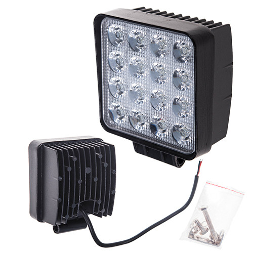 

Фара прожектор LML-K1748 FLOOD (16led*3w) 105mm*105mm (K1748 F)