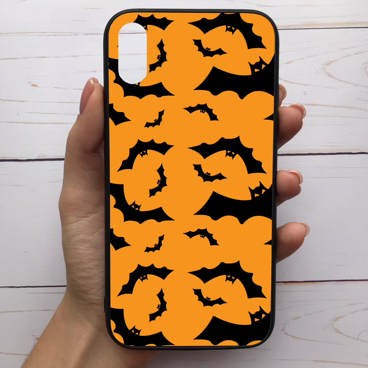 

Чехол Mood для iPhone Xr с рисунком Halloween летучие мыши SKL68-288339, Разные цвета