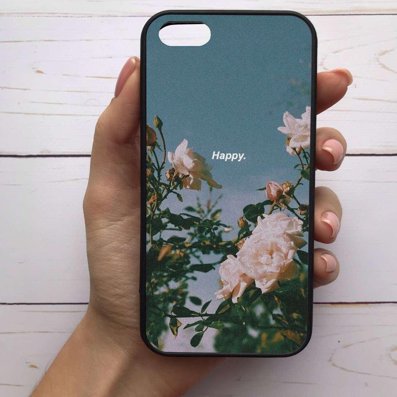 

Чехол Mood для iPhone 5/5s/Se с рисунком Happy SKL68-284300, Разные цвета