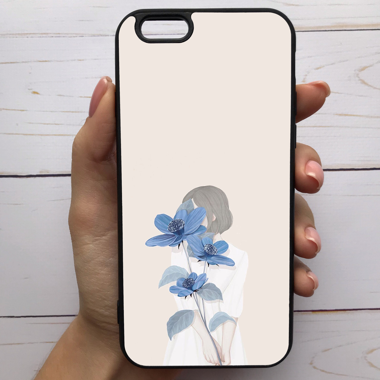 

Чехол Mood для iPhone 6 Plus/6s Plus с рисунком Девушка с цветком SKL68-285559, Разные цвета