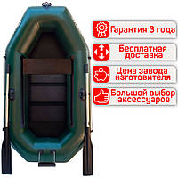 Надувная гребная полутораместная лодка из ПВХ Лисичанка Фортуна Ф-210СБТП, фото 1