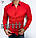 Облягає, еластична сорочка червоного кольору L, XL, XXL, фото 4