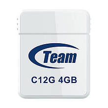 Флеш-накопитель USB 4Gb Team C12G White (TC12G4GW01)