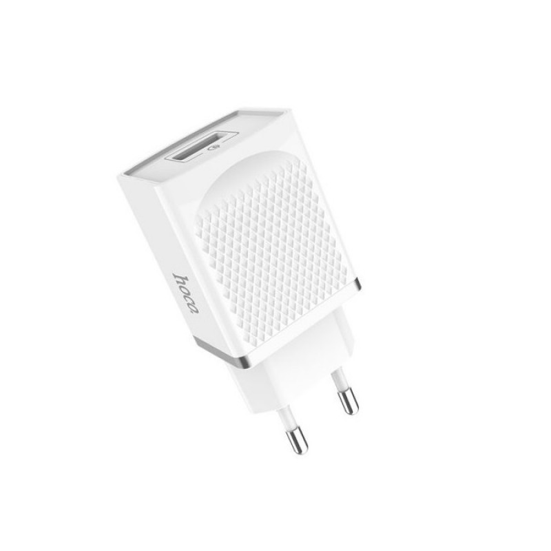 

Сетевое зарядное устройство Hoco C42A Vast power Quick Charge 3.0 (1USB, 3.0A) White, Белый