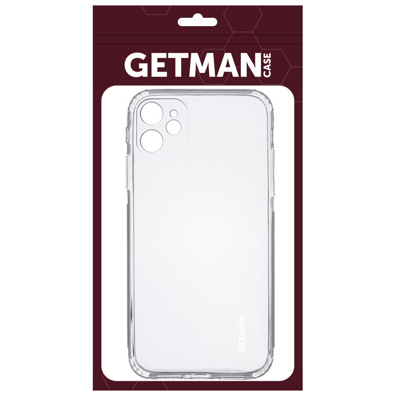 

TPU чехол GETMAN Clear 1,0 mm для Apple iPhone 12 (6.1")