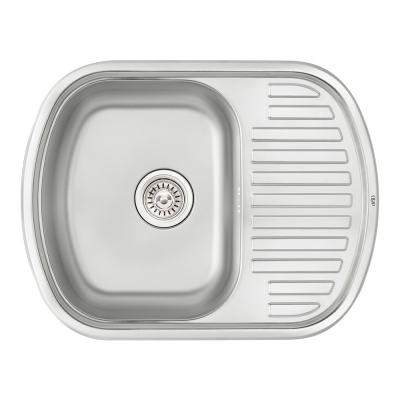

Кухонная мойка Qtap 6349 Satin 0,8 мм (QT6349SAT08), Сталь