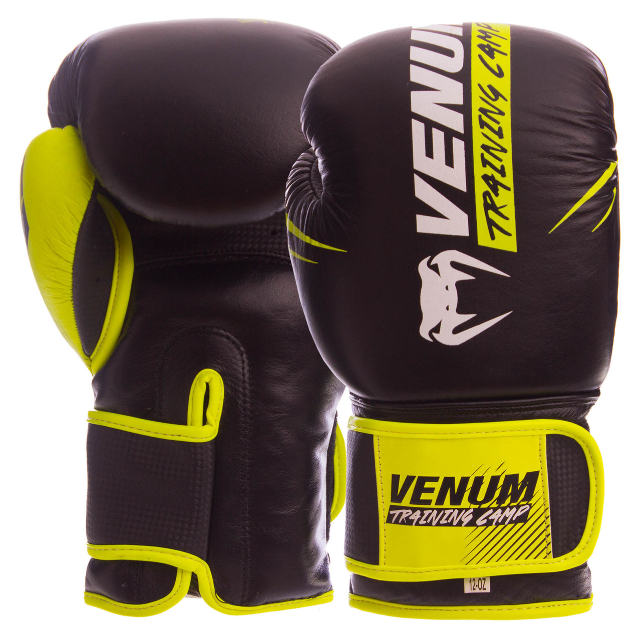 

Перчатки для бокса и единоборств кожаные Venum NEO Champ VN-006 Black-Yellow-White