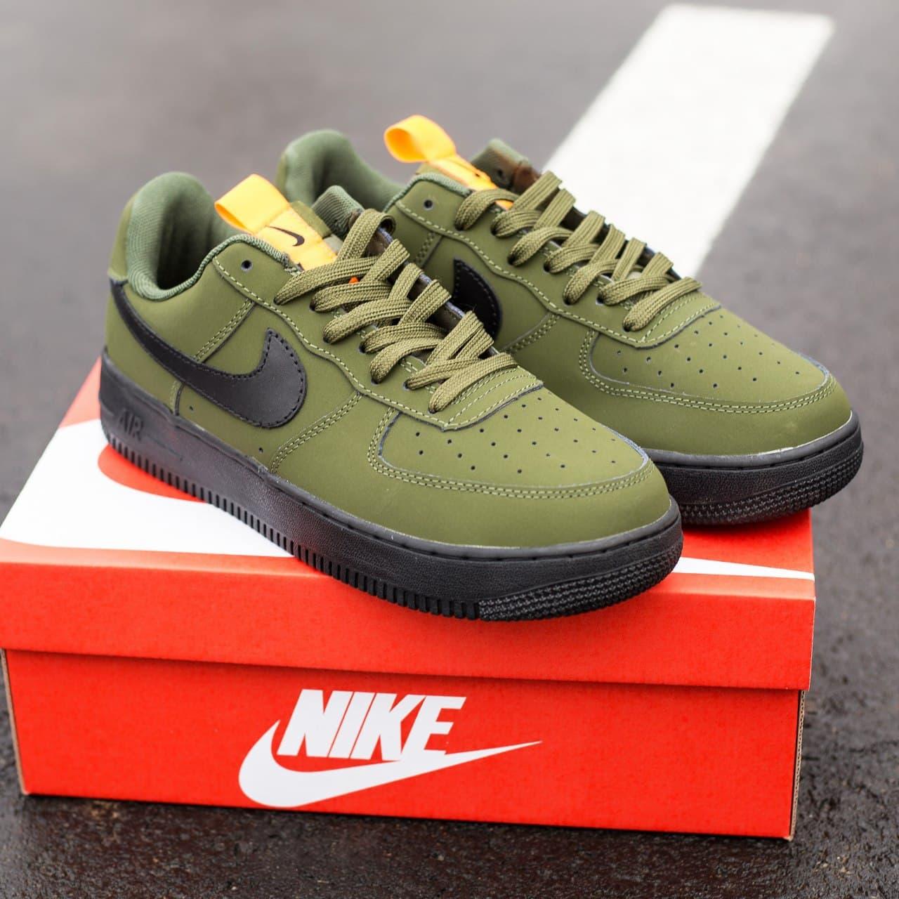 

Мужские кроссовки Nike Air Force 1 Haki / Найк Аир Форс 1 Хаки 45