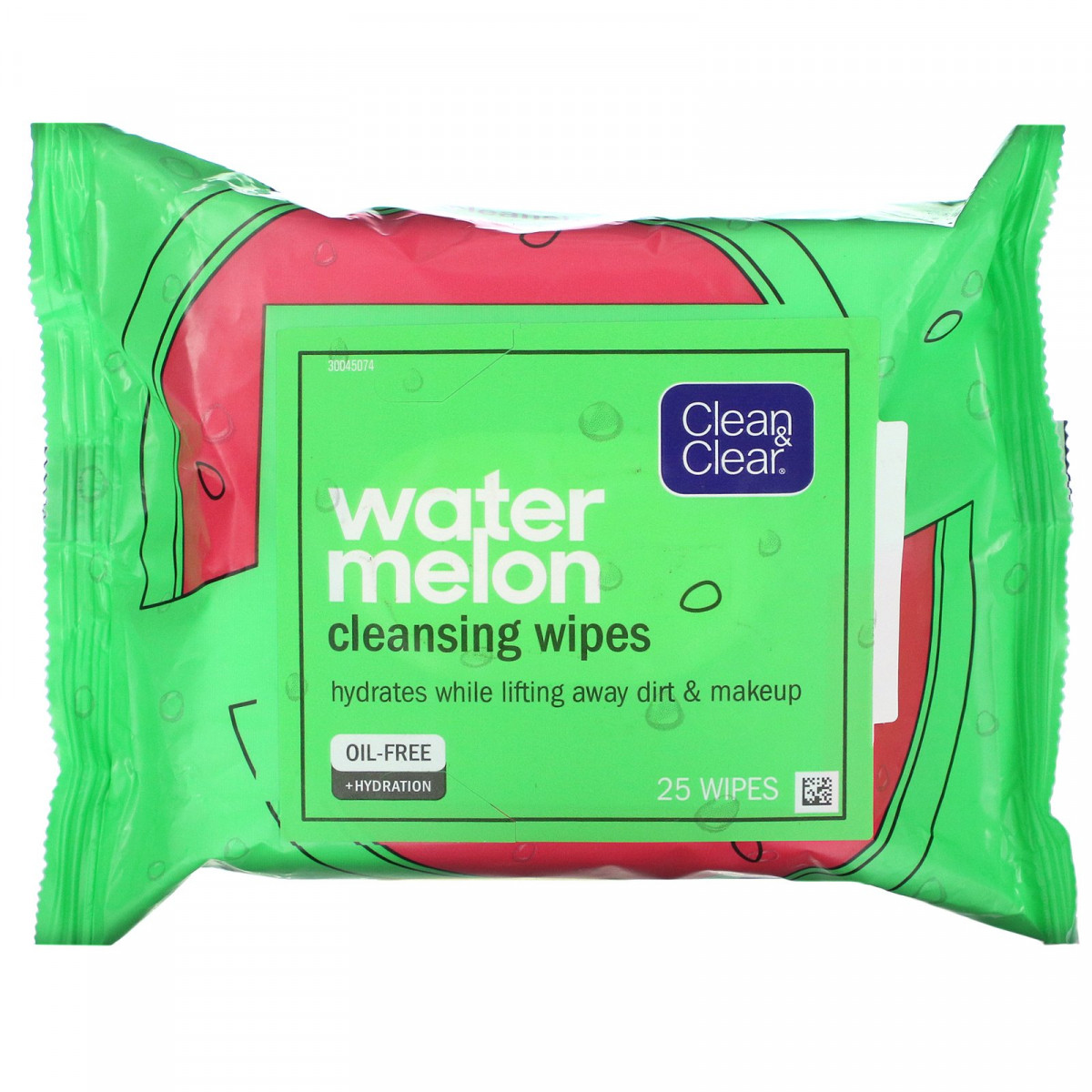 

Очищающие салфетки с арбузом, Watermelon Cleansing Wipes, Clean & Clear, 25 салфеток