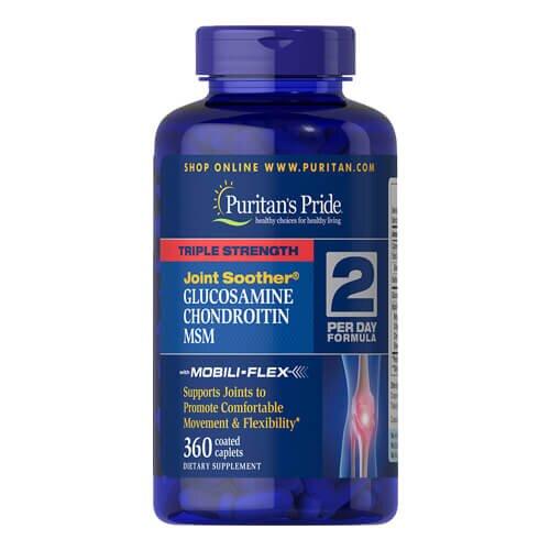 

Puritan's Pride Triple Strength Glucosamine, Chondroitin MSM 360 таб