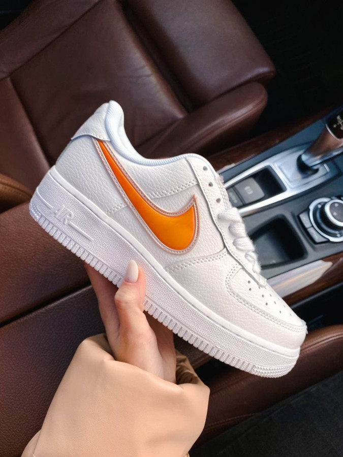 

Женские кроссовки Nike найк аир форс Air Force 1 White & Orange 38 (24.0см.)