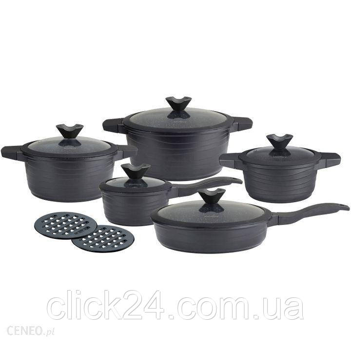 

Klausberg Zestaw Garnków Granitowych 12 Ele Vivace Black (Kb7351)